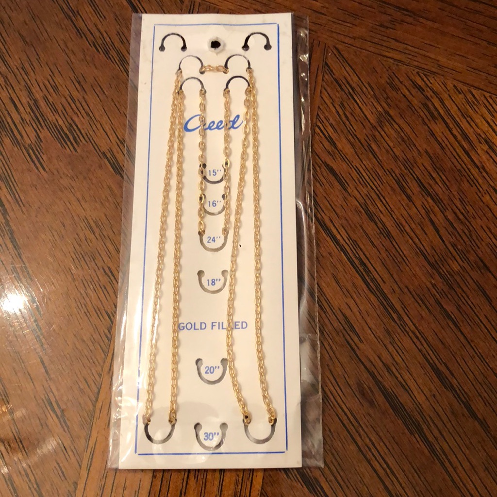 New 24 Cable G Filled Chain No Clasp WPackaging 35$